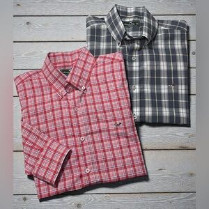 2 Southern Point Co The Hadley Shirts Med Button-up Plaid Old Money Heritage Lot